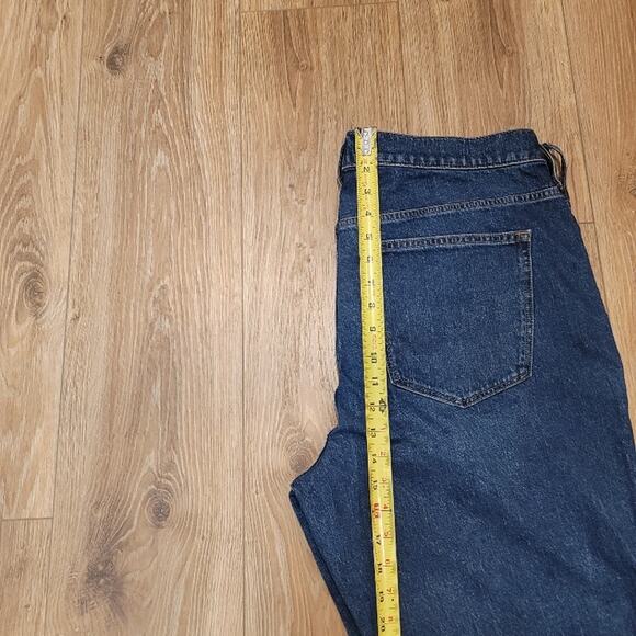 NEW J Crew Blue Jeans Women's Size 33 Tall Button Fly Pockets Y2K Streetwear - Picture 9 of 13